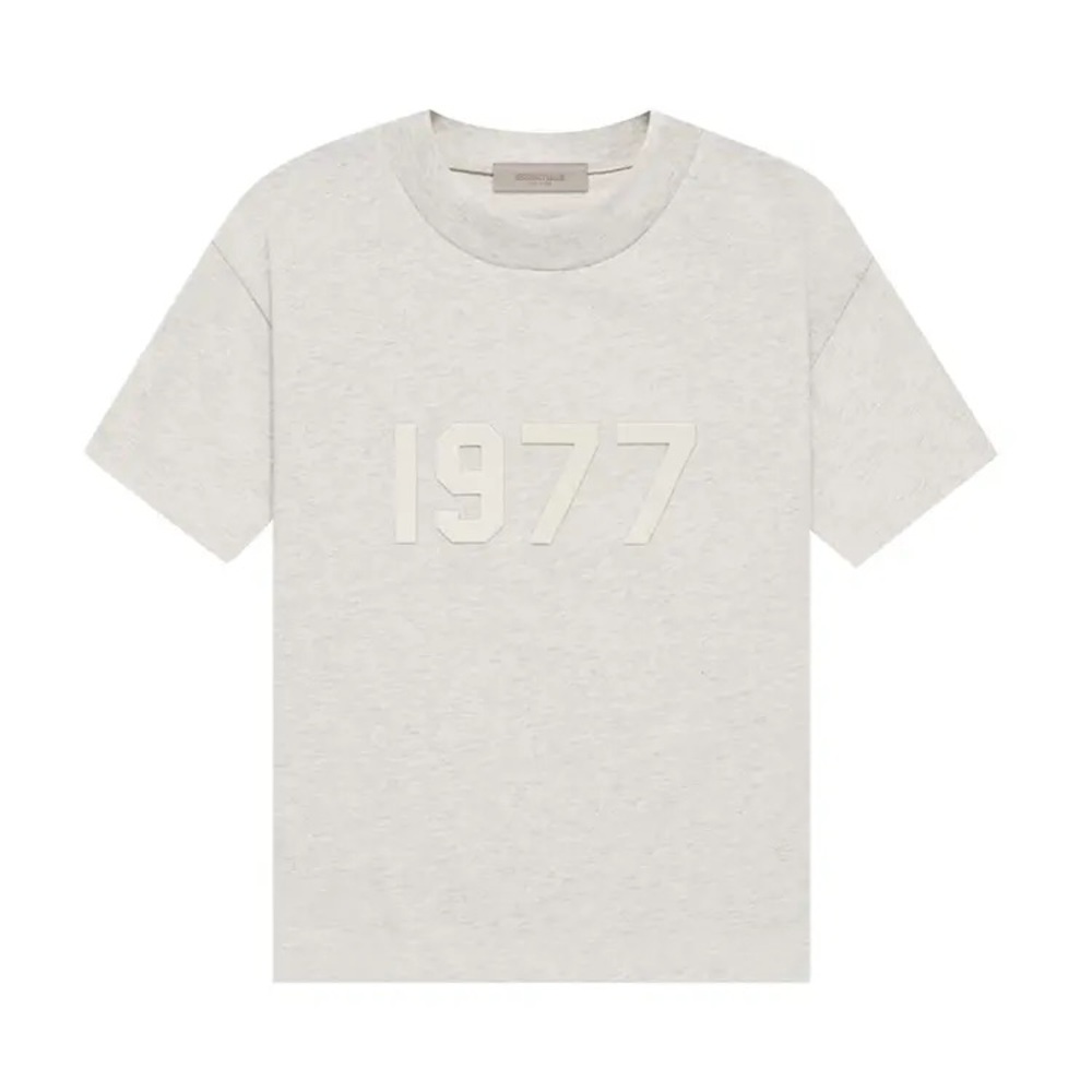 Fear of God Essentials 1977 T-shirt Light Oatmeal Size S 125BT212002F